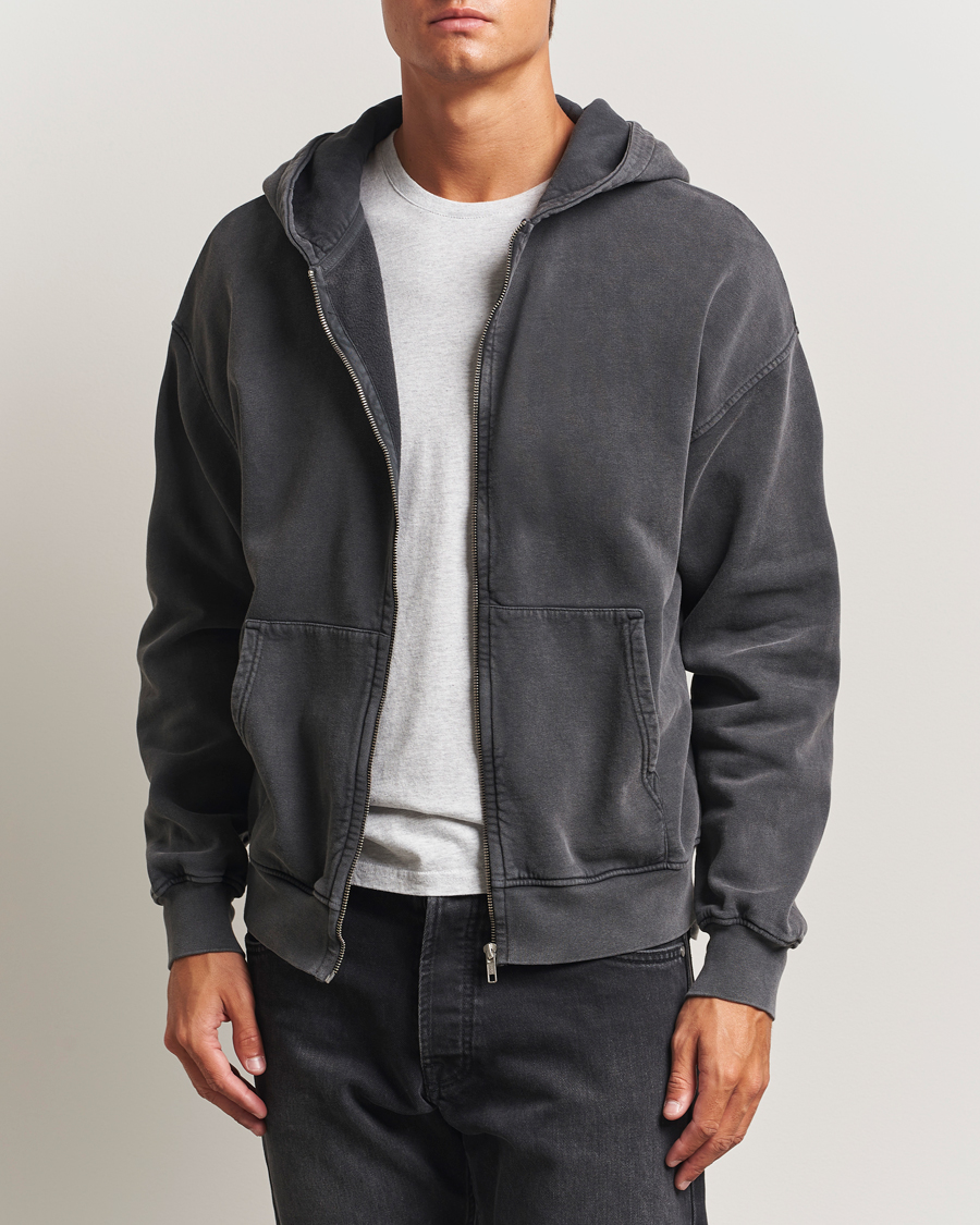 Men | Sweaters & Knitwear | Colorful Standard | Classic Organic Full Zip Hoodie Faded Black