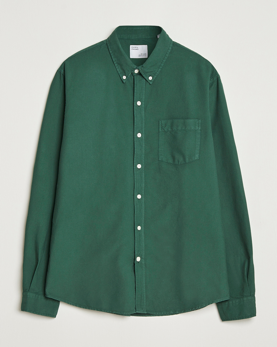 Men | Shirts | Colorful Standard | Classic Organic Oxford Button Down Shirt Emerald Green