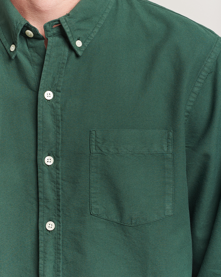 Men | Shirts | Colorful Standard | Classic Organic Oxford Button Down Shirt Emerald Green