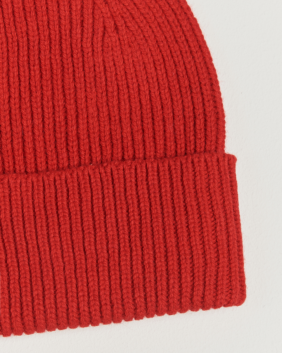 Men | Beanies | Colorful Standard | Merino Wool Beanie Scarlet Red