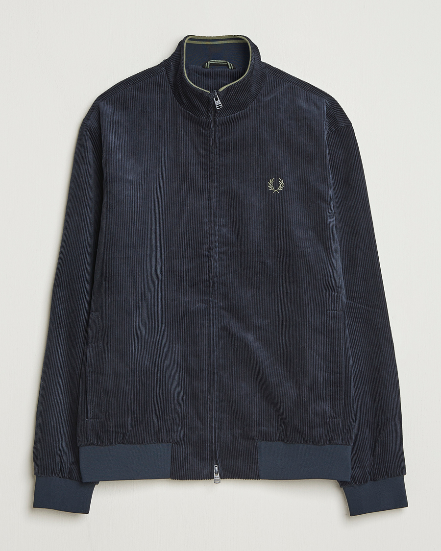 Men | Coats & Jackets | Fred Perry | Brentham Corduroy Jacket Navy