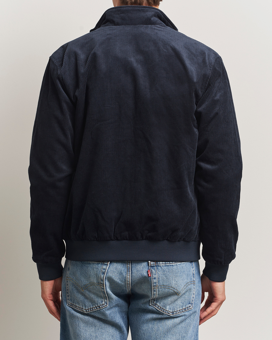 Fred Perry Brentham Corduroy Jacket Navy at CareOfCarl.com