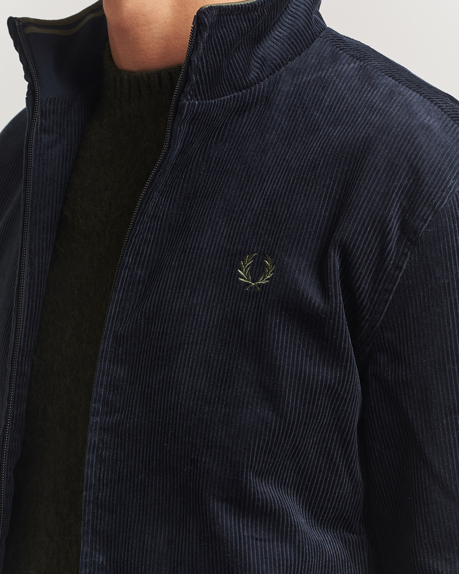 Men | Coats & Jackets | Fred Perry | Brentham Corduroy Jacket Navy