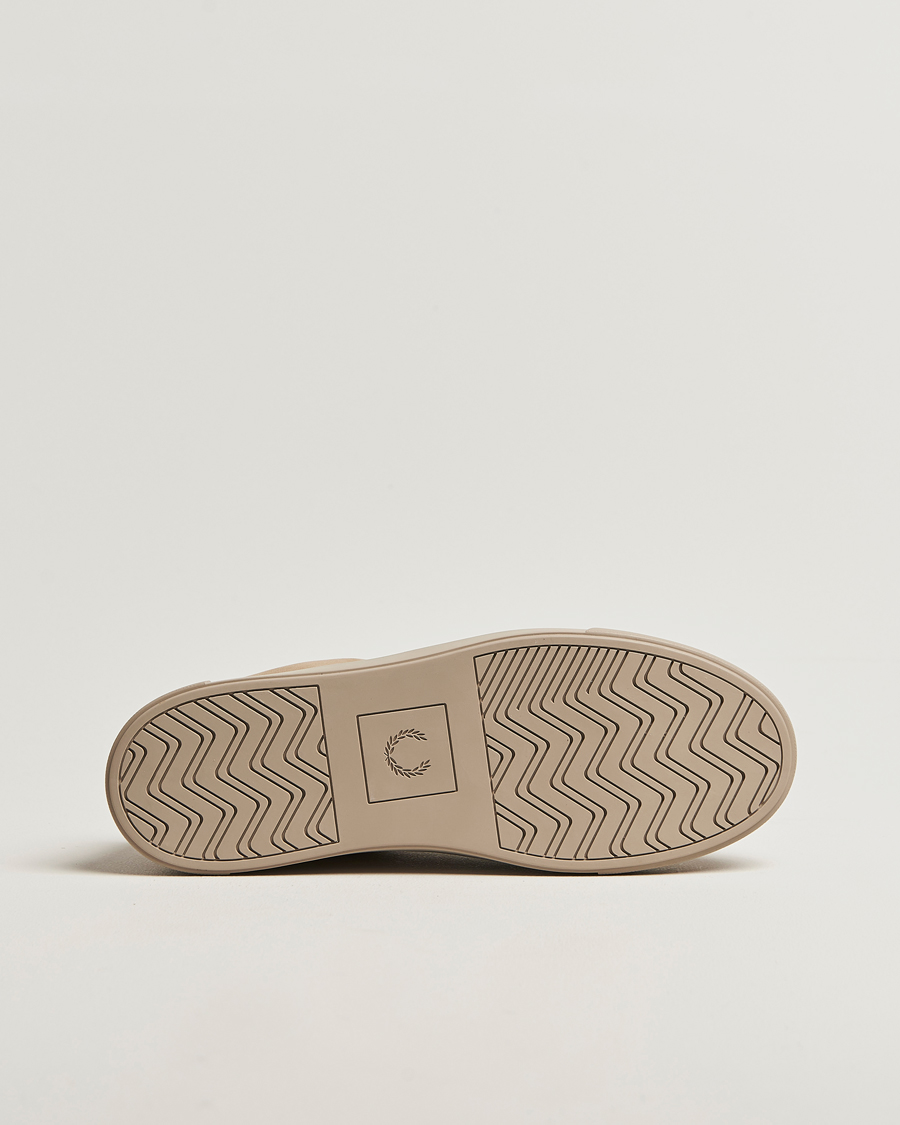 Fred Perry B71 Nubuck Sneaker Warm Oat at CareOfCarl.com