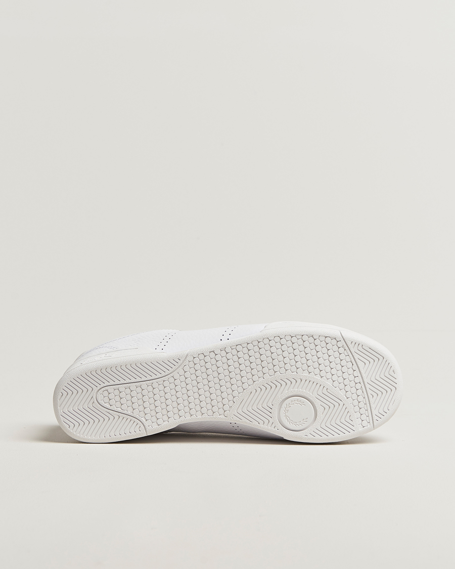 Men | Sneakers | Fred Perry | B722 Textured Leather Sneaker White