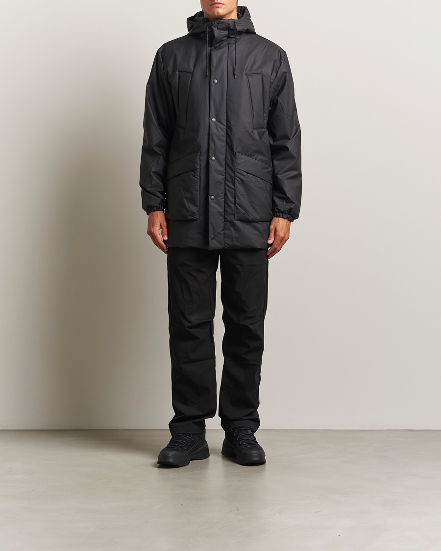 Men | Coats & Jackets | RAINS | Lohja Insulated Cargo Jacket Black