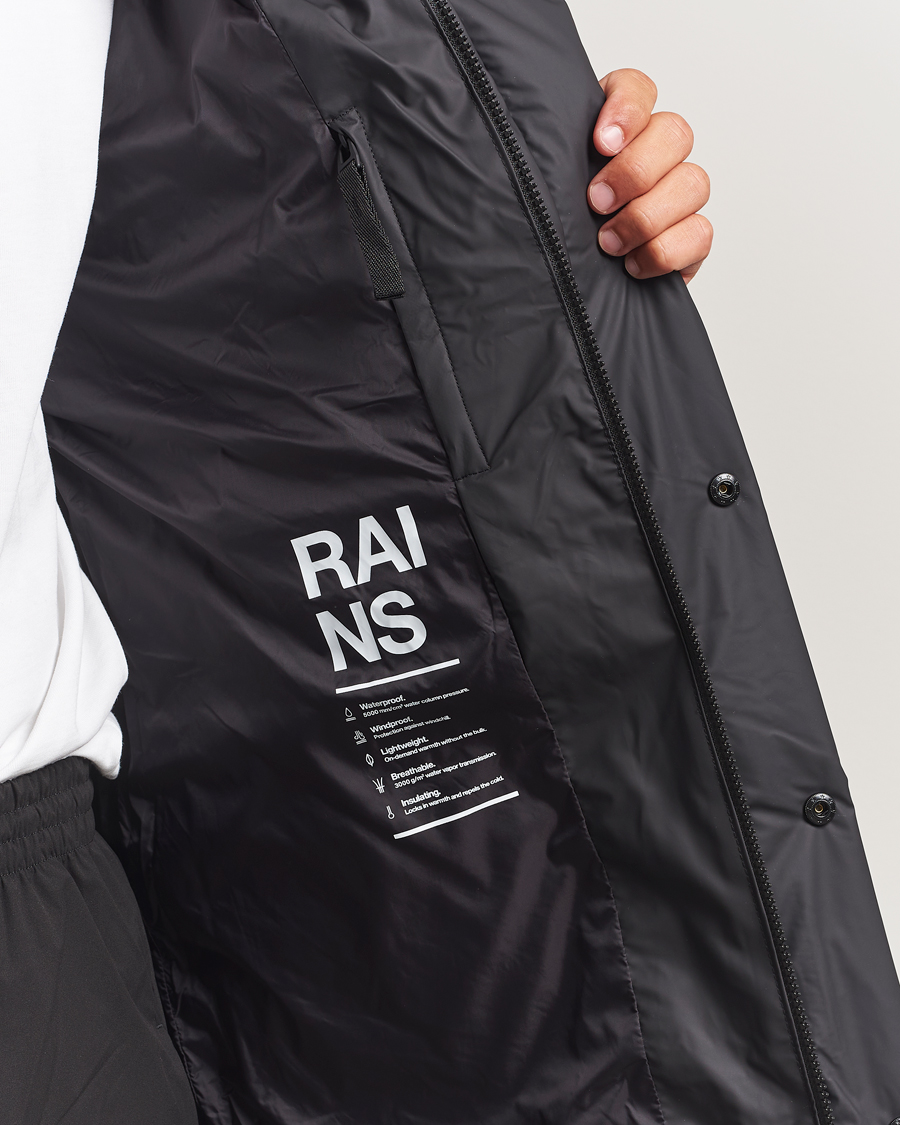 Men | Coats & Jackets | RAINS | Lohja Insulated Cargo Jacket Black