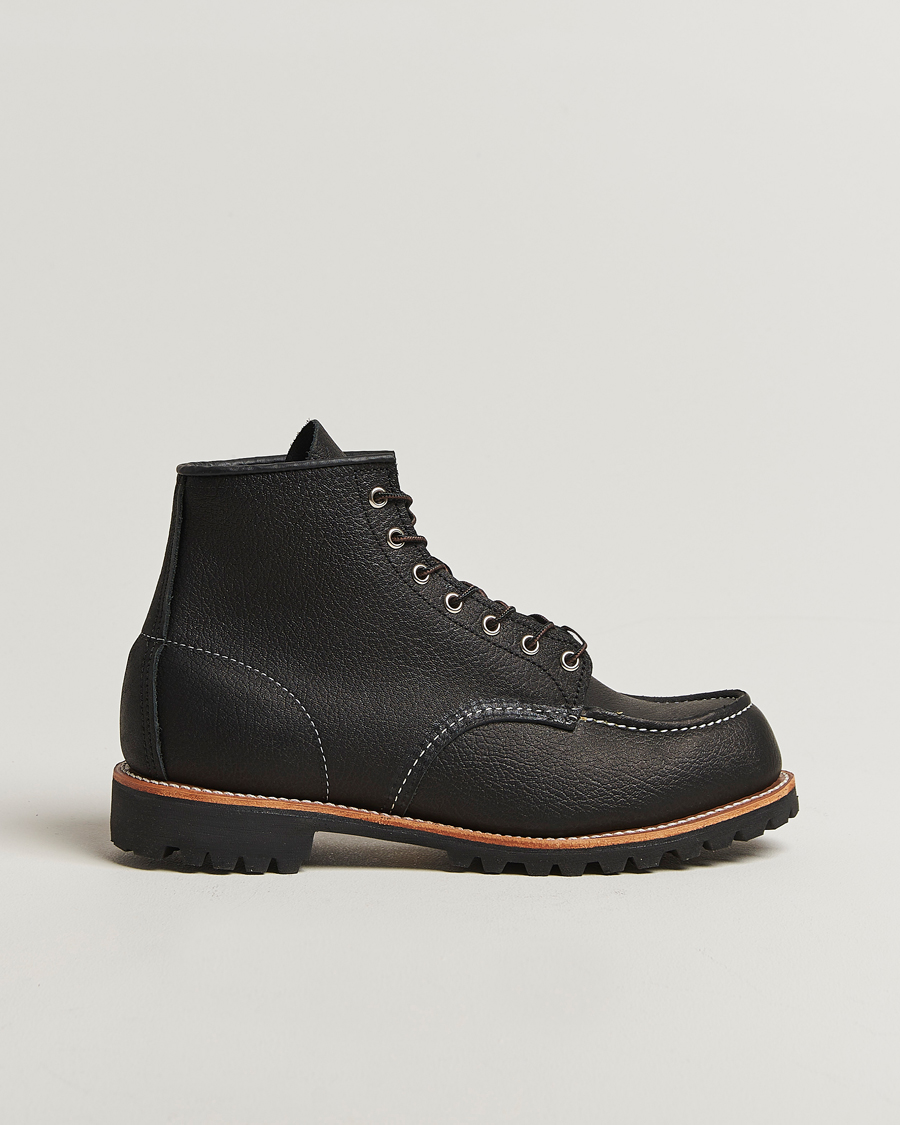 Men | Boots | Red Wing Shoes | Roughneck Boot Black Oil Slick Leather