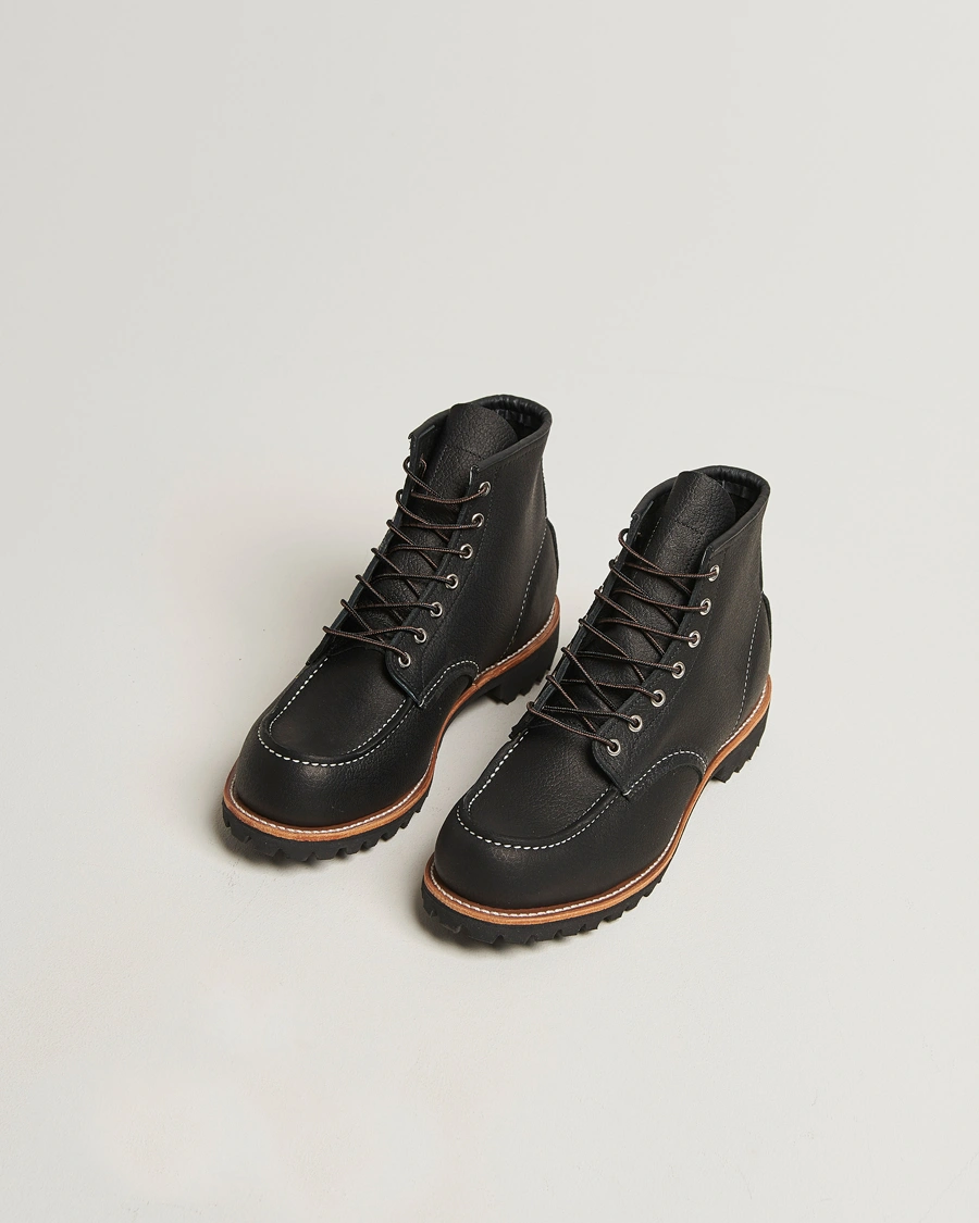 Men | Boots | Red Wing Shoes | Roughneck Boot Black Oil Slick Leather