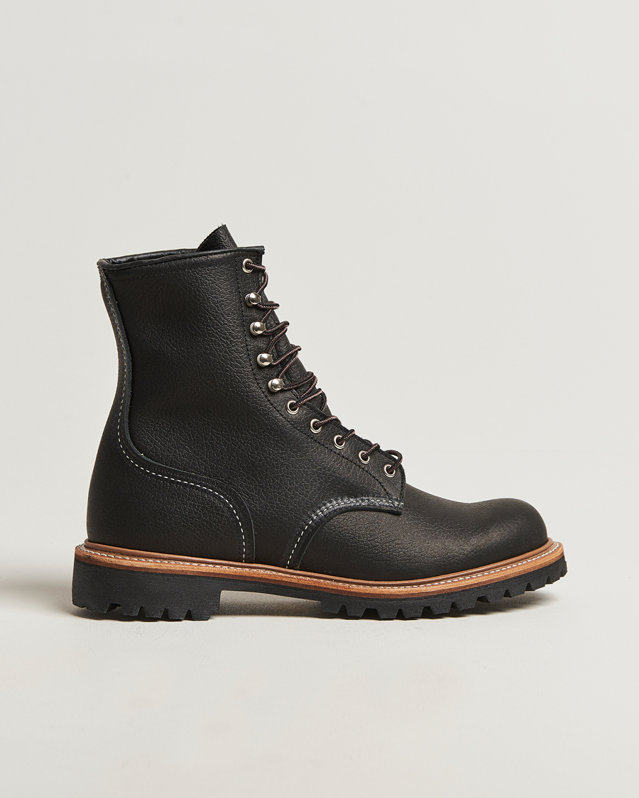Red Wing Shoes 8 Logger Boot Black Oil Slick Leather at CareOfCarl.com