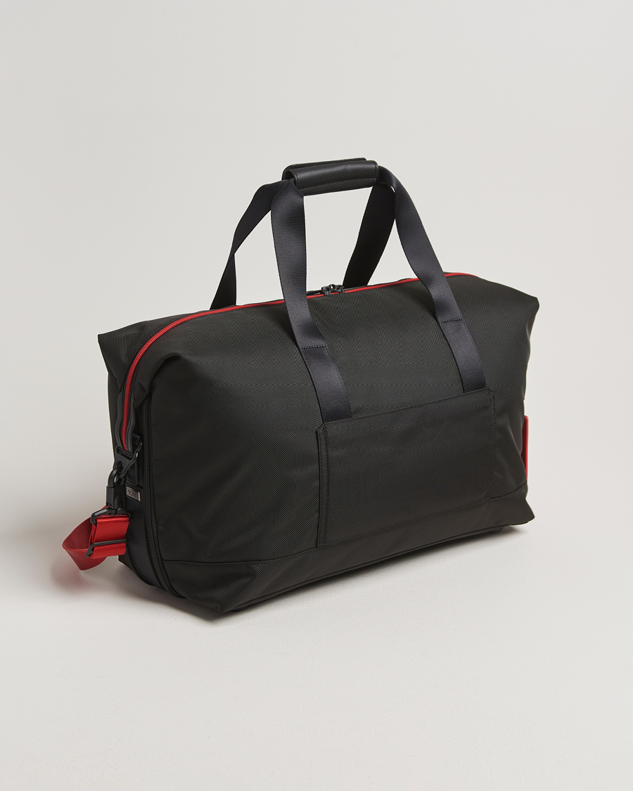 TUMI Alpha 3 Double Expansion Travel Satchel Black/Red at