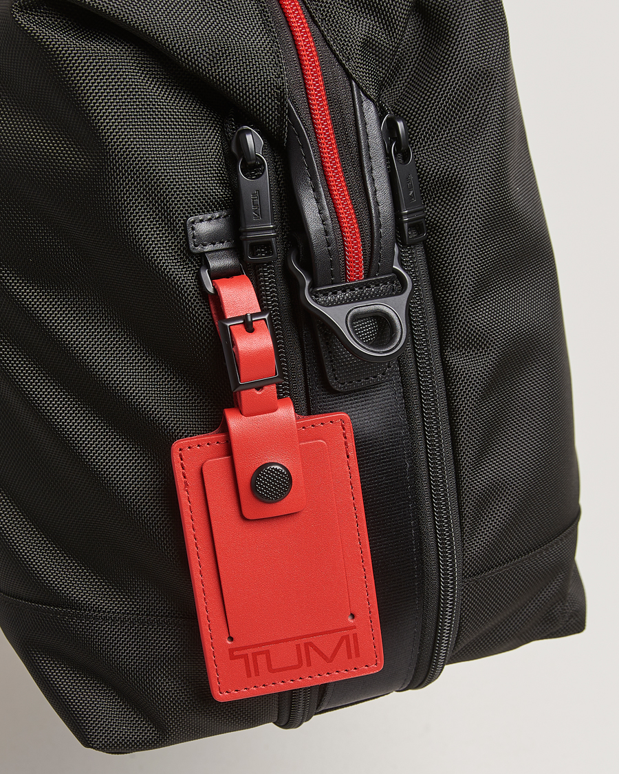TUMI Alpha 3 Double Expansion Travel Satchel Black/Red at