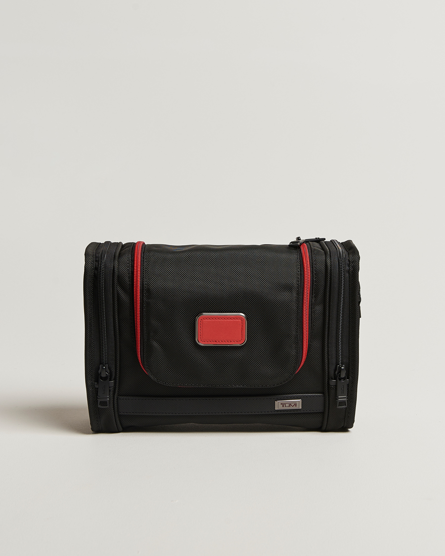 TUMI Alpha 3 Hanging Travel Kit Black/Red at CareOfCarl.com