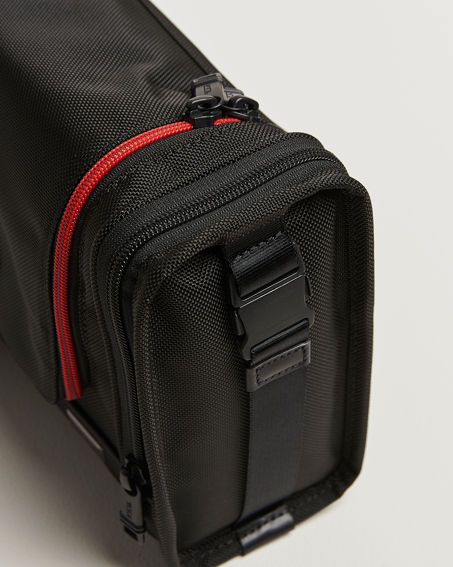 TUMI Alpha 3 Hanging Travel Kit Black/Red at CareOfCarl.com