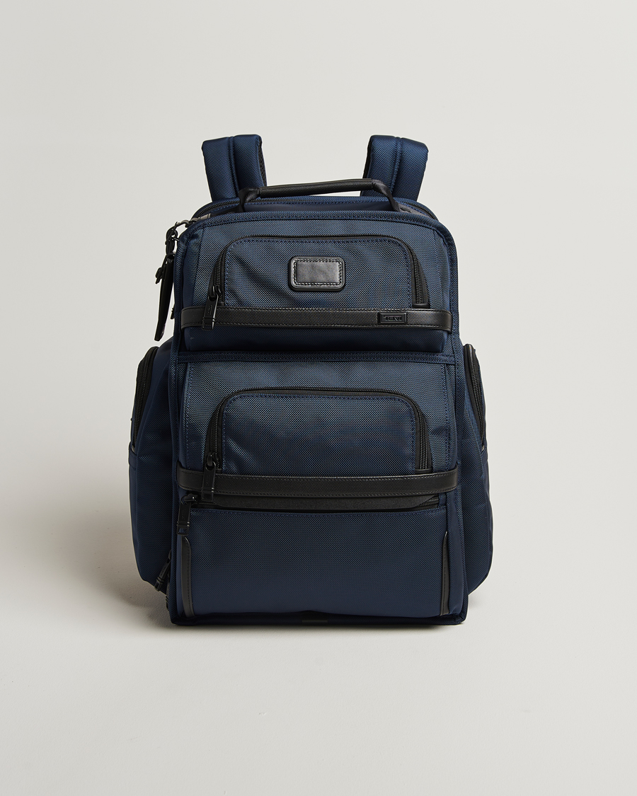 TUMI Alpha 3 Brief Backpack Navy at CareOfCarl.com TUMI Alpha 3 Brief Backpack Navy at CareOfCarl.com