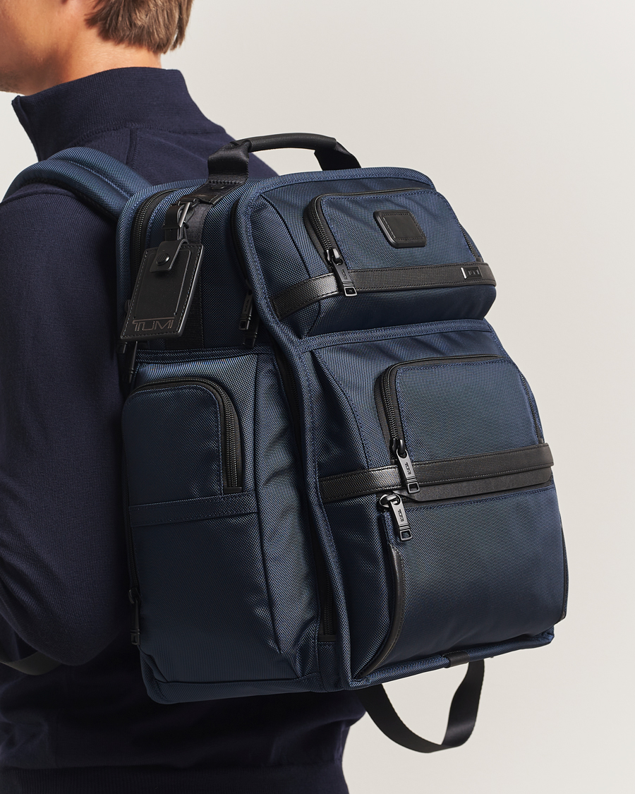 TUMI Alpha 3 Brief Backpack Navy at CareOfCarl.com TUMI Alpha 3 Brief Backpack Navy at CareOfCarl.com