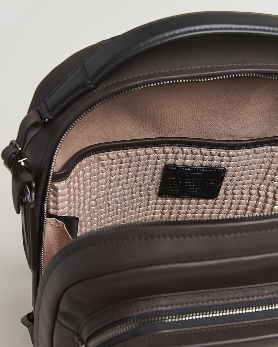 TUMI Harrison Bradner Backpack Espresso Brown at CareOfCarl.com