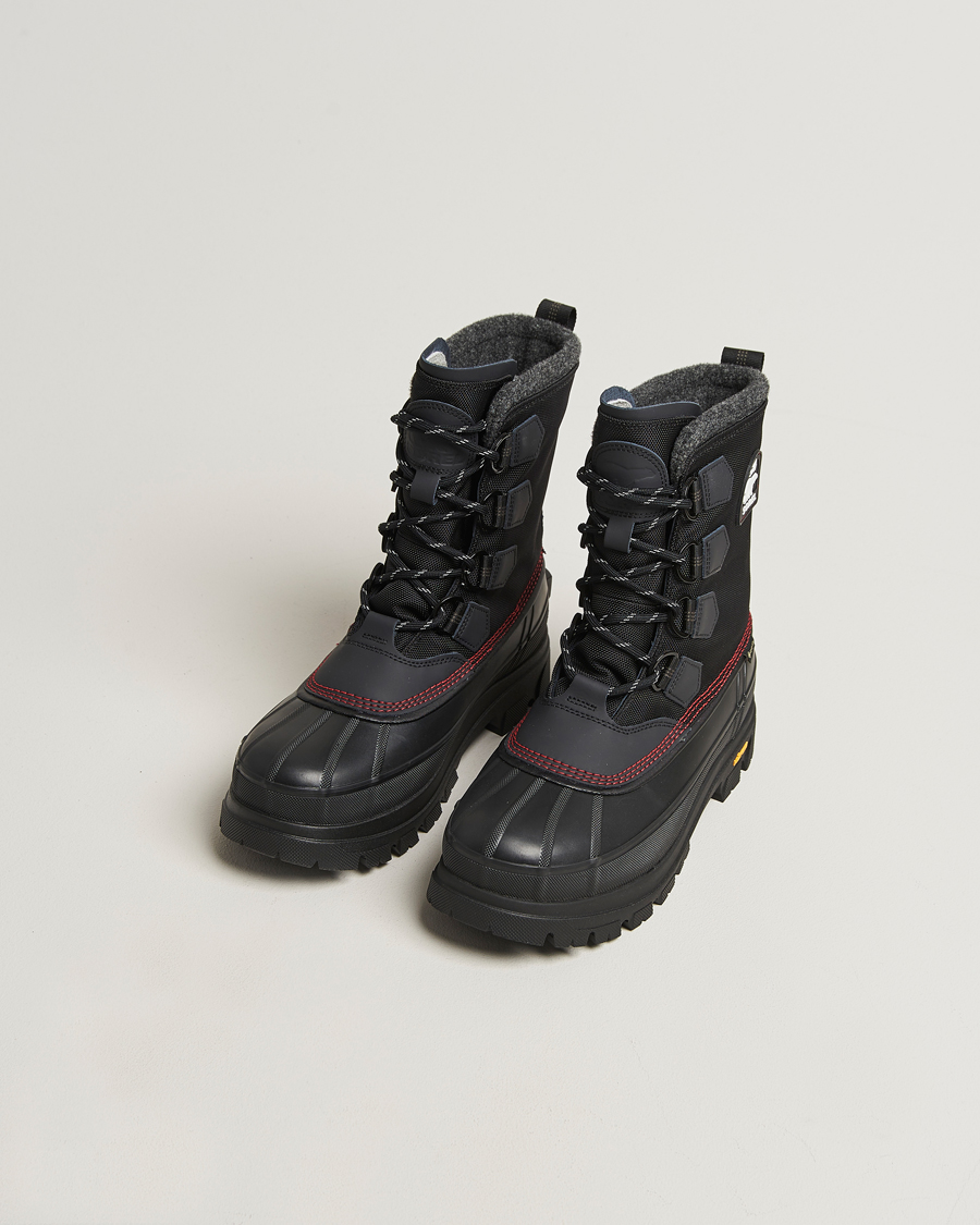[ソレル] CARIBOU BLACK Sorel Caribou Horizon GORE-TEX Boot Black at CareOfCarl.com