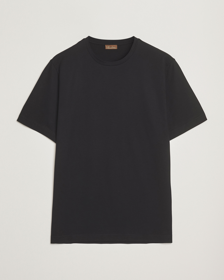 Men | T-Shirts | Stenströms | Supima Cotton T-Shirt Black