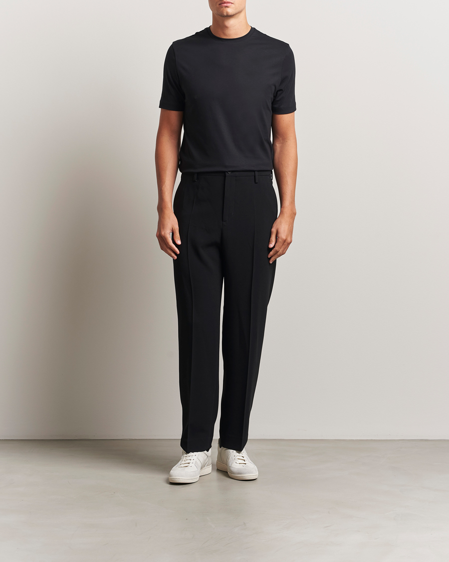 Men | T-Shirts | Stenströms | Supima Cotton T-Shirt Black
