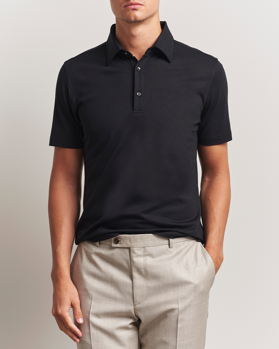 Arc'teryx Veilance Frame Short Sleeve Polo Shirt Black at