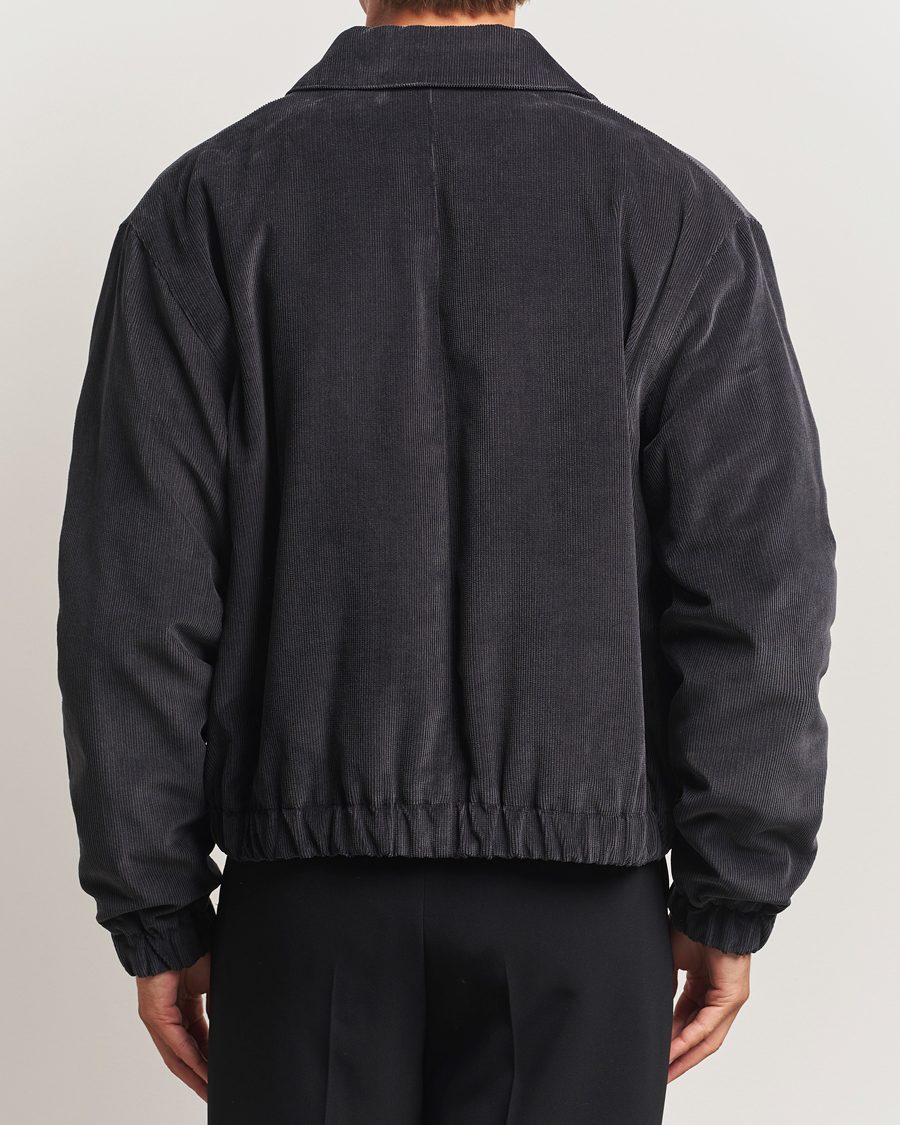 Men | Coats & Jackets | AMI | Light Padded Fine Corduroy Jacket Anthracite