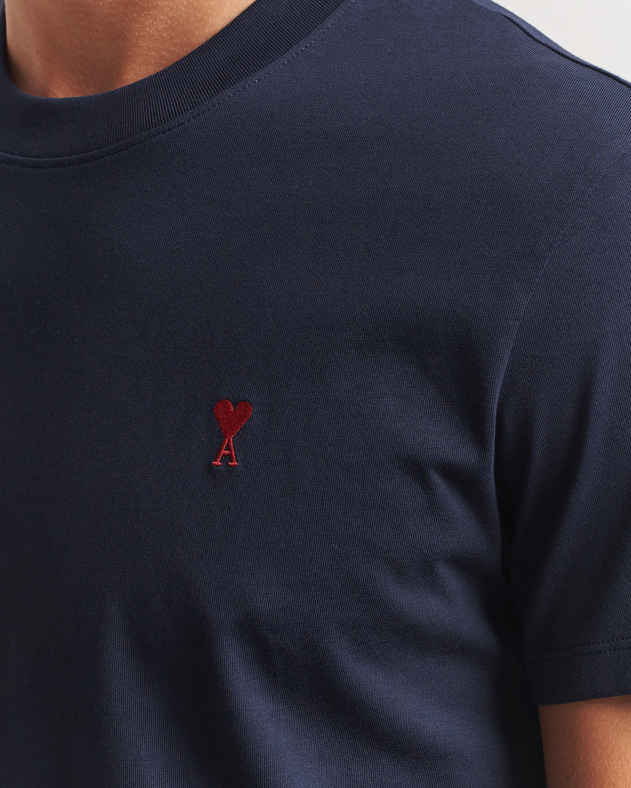 Men | T-Shirts | AMI | Heart Logo T-Shirt Night Blue