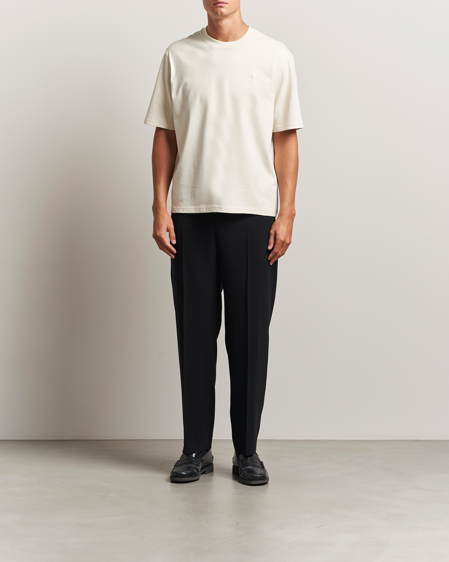 Men | T-Shirts | AMI | Tonal Heart Logo T-Shirt Ivory