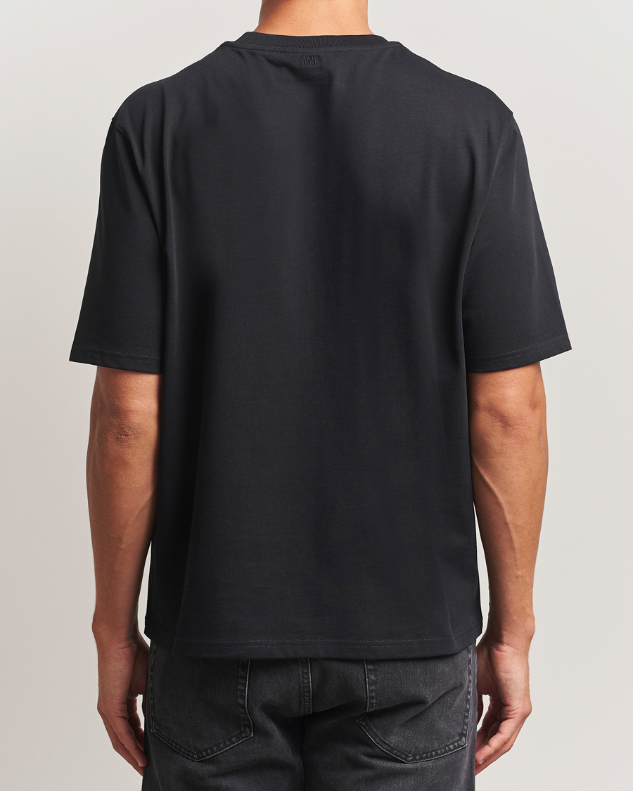 Men | T-Shirts | AMI | Patch Heart T-Shirt Black