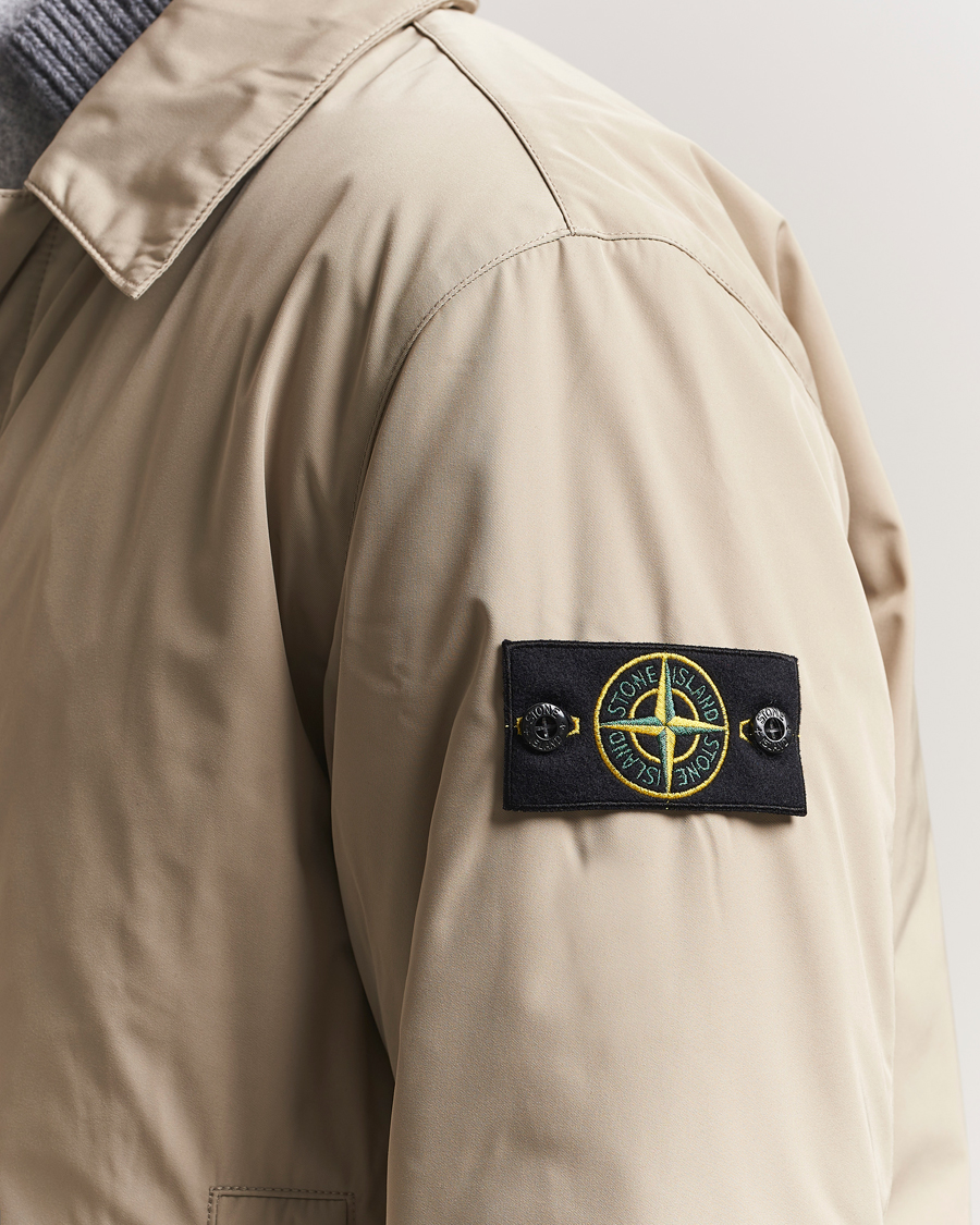 Men | Coats & Jackets | Stone Island | Micro Twill Primaloft Padded Coat Beige