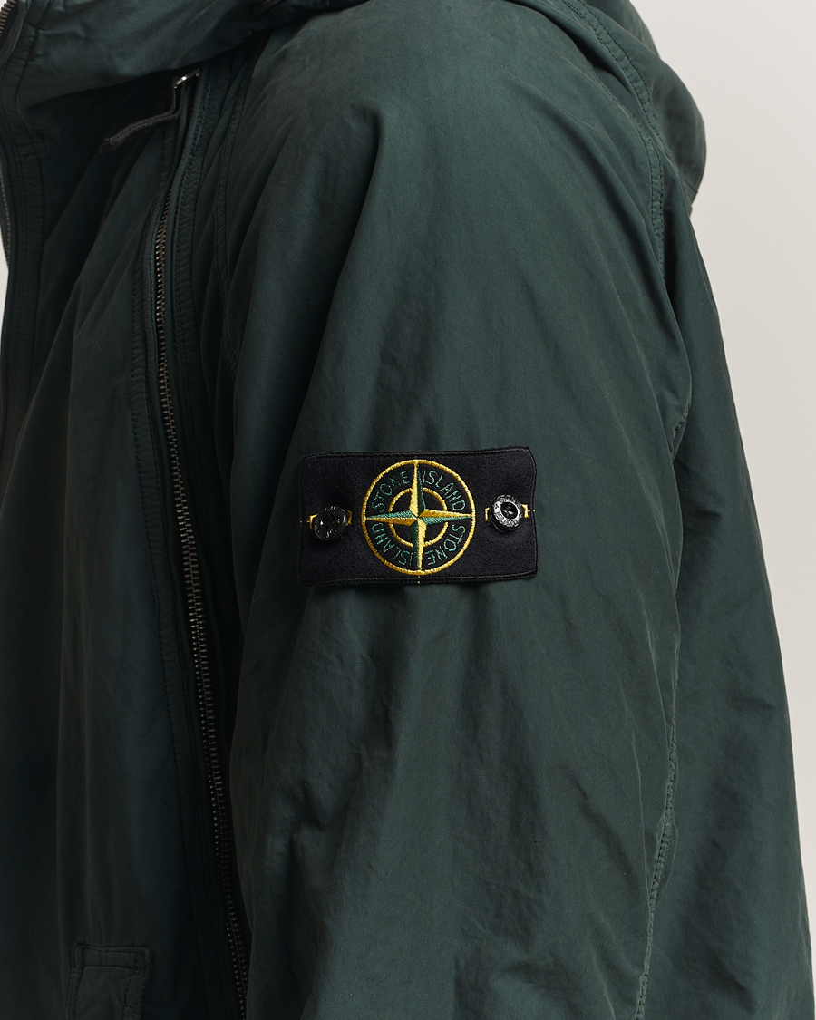 Stone Island David-Light TC Hooded Jacket Green at CareOfCarl.com