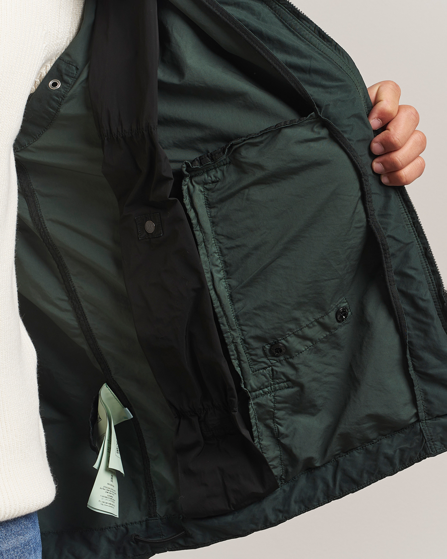 Stone Island David-Light TC Hooded Jacket Green at CareOfCarl.com