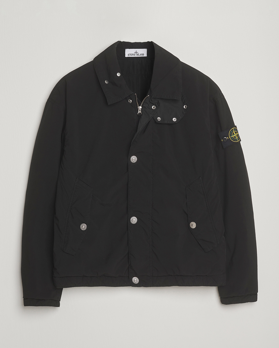 Stone Island Light Compact Touch Coach Jacket Black at CareOfCarl.com