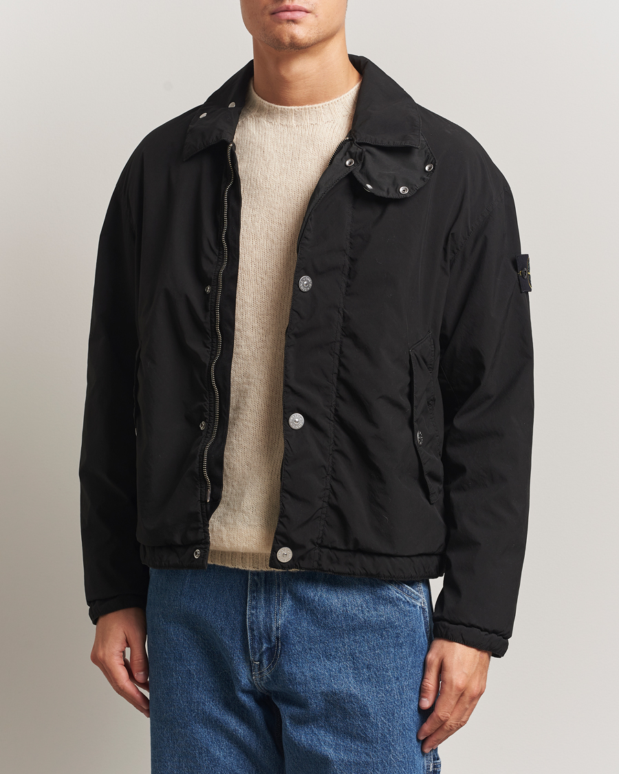 Stone Island Light Compact Touch Coach Jacket Black at CareOfCarl.com