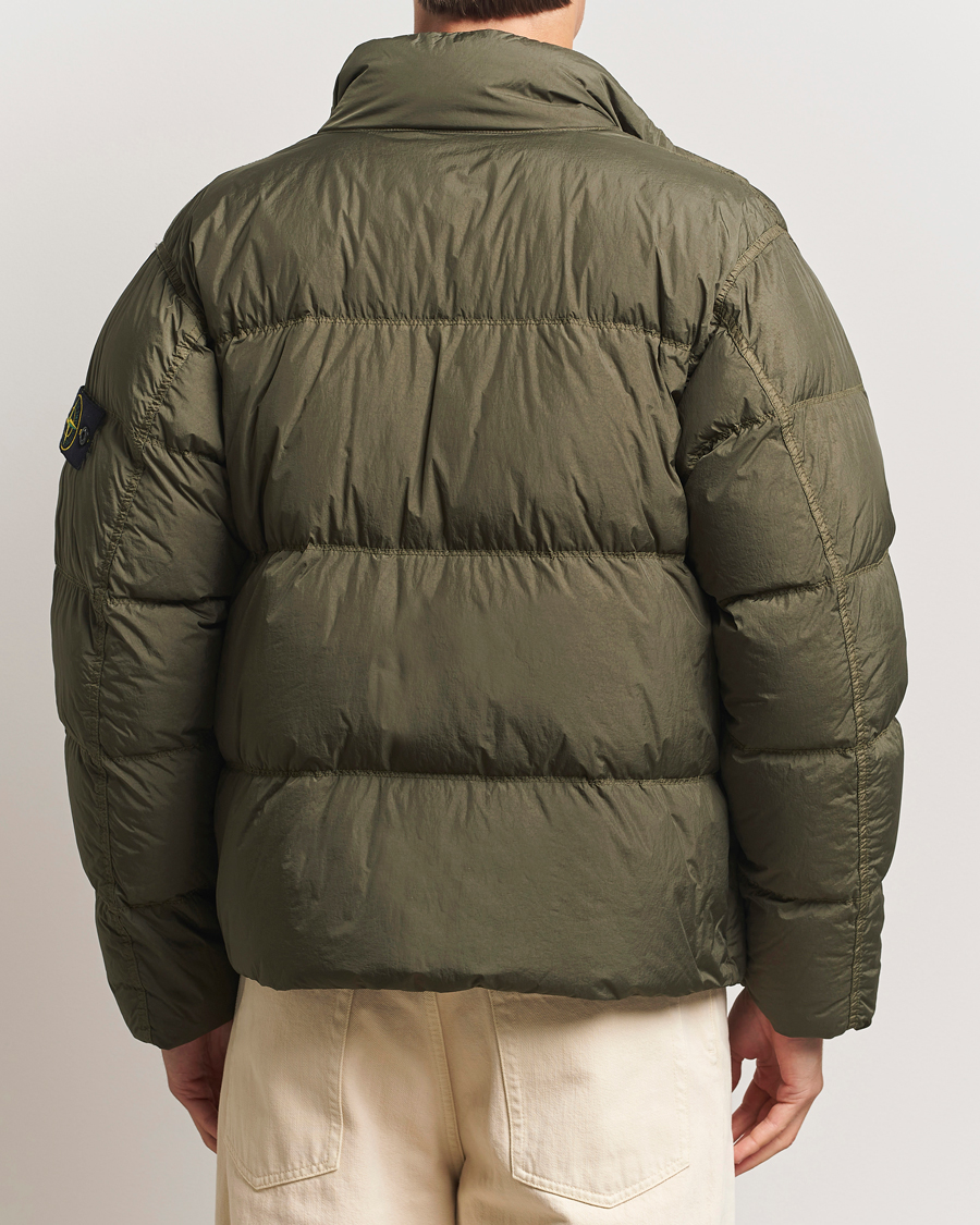 Men | Coats & Jackets | Stone Island | Crinkle Reps Down Jacket Military Green