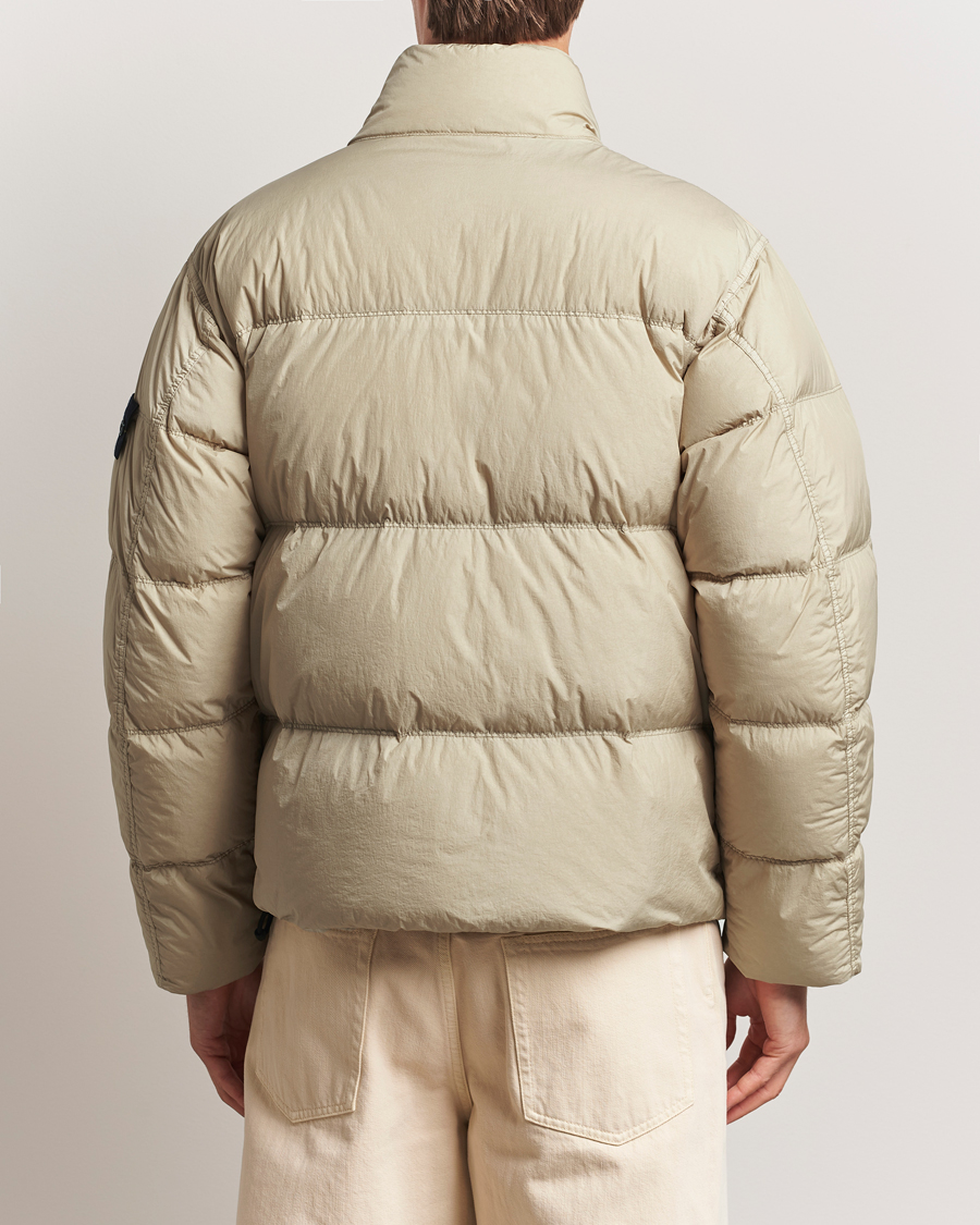 Men | Coats & Jackets | Stone Island | Crinkle Reps Down Jacket Beige