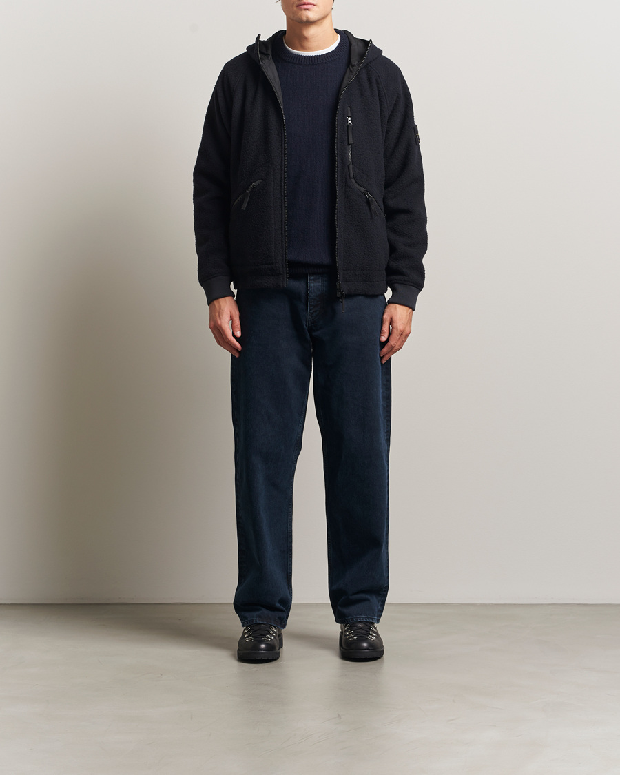 Stone Island Panno Ratinato Wool Jacket Navy at CareOfCarl.com
