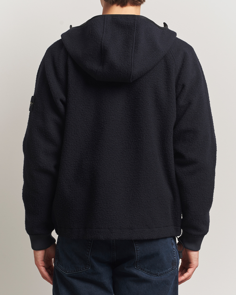 Stone Island Panno Ratinato Wool Jacket Navy at CareOfCarl.com