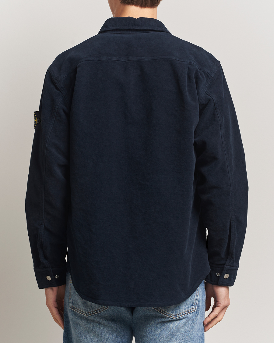 Men | Shirts | Stone Island | Cotton Moleskin Overshirt Navy