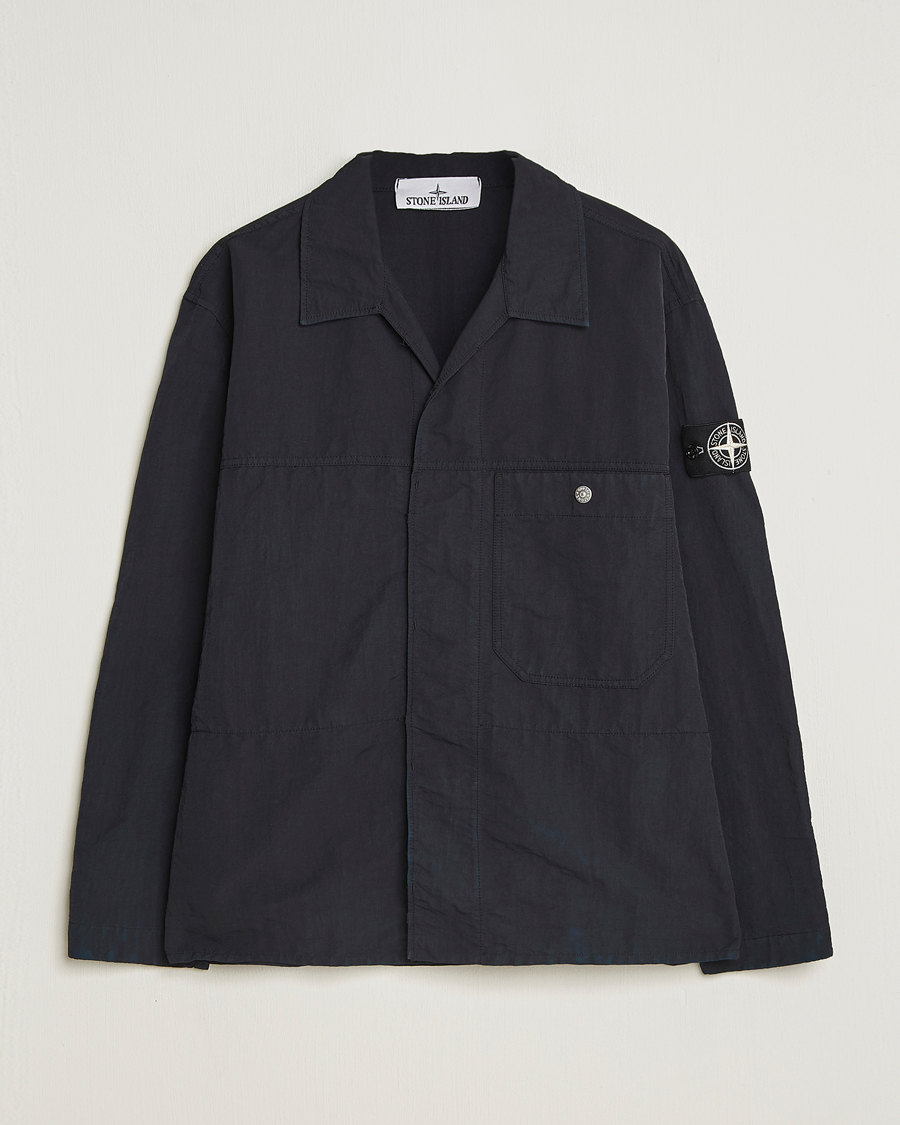 Stone Island Naslan TC Corrosion Treatment Overshirt Black at Stone Island Naslan TC Corrosion Treatment Overshirt Black at