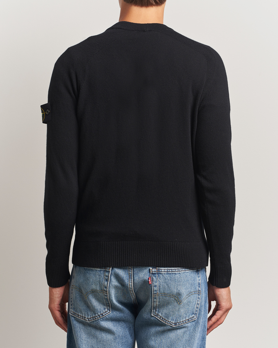 Men | Sweaters & Knitwear | Stone Island | Knitted Geelong Wool Cardigan Black