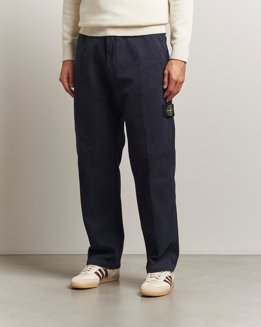 Jil Sander Water Repellent Cotton Drawstring Pants Navy at