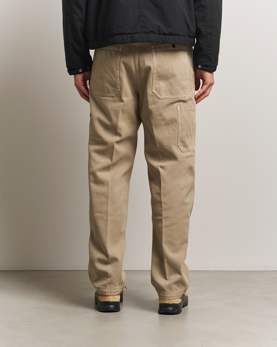 Men | Trousers | Stone Island | Panama Cotton Old Effect Trousers Desert