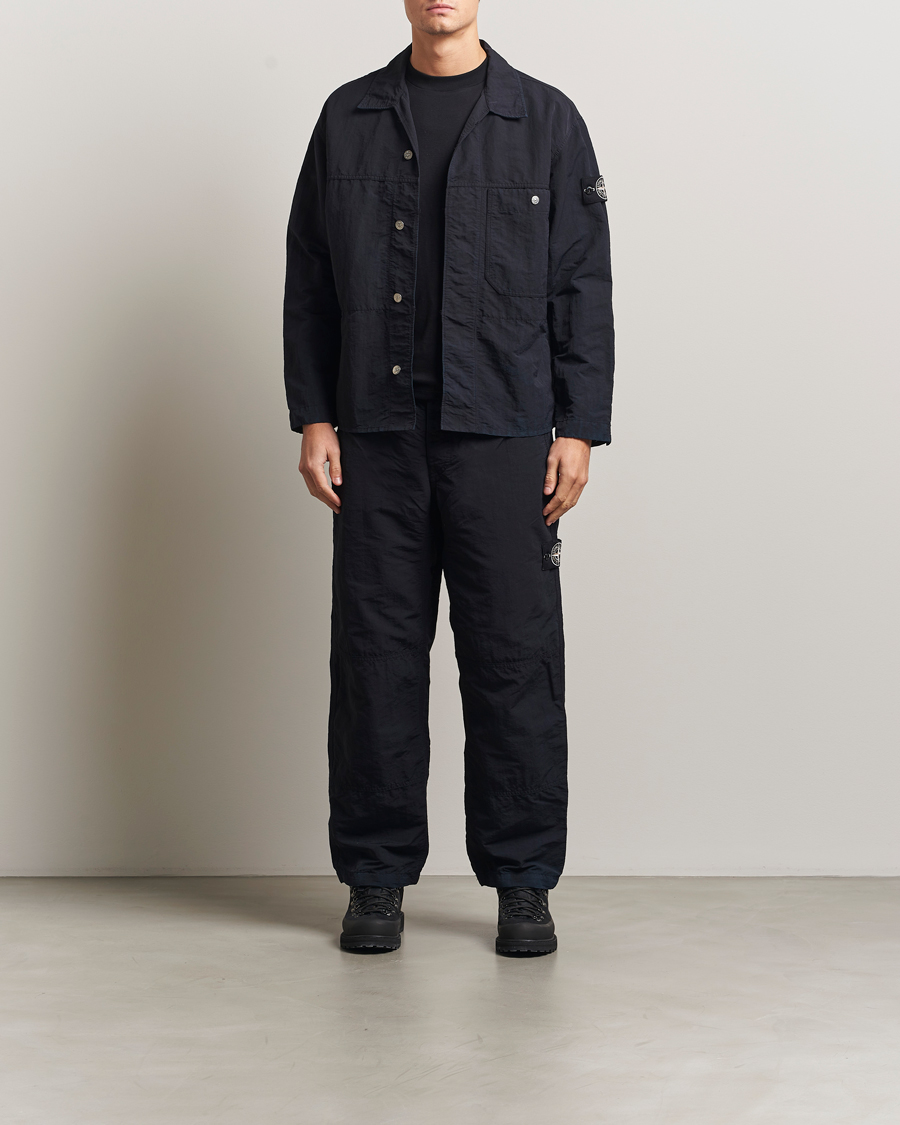 Men | Trousers | Stone Island | Naslan TC Corrosion Treatment Trousers Black