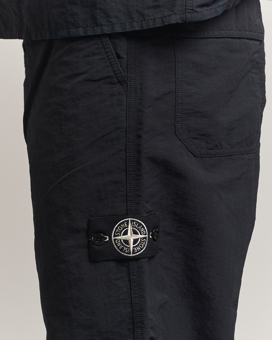 Men | Trousers | Stone Island | Naslan TC Corrosion Treatment Trousers Black