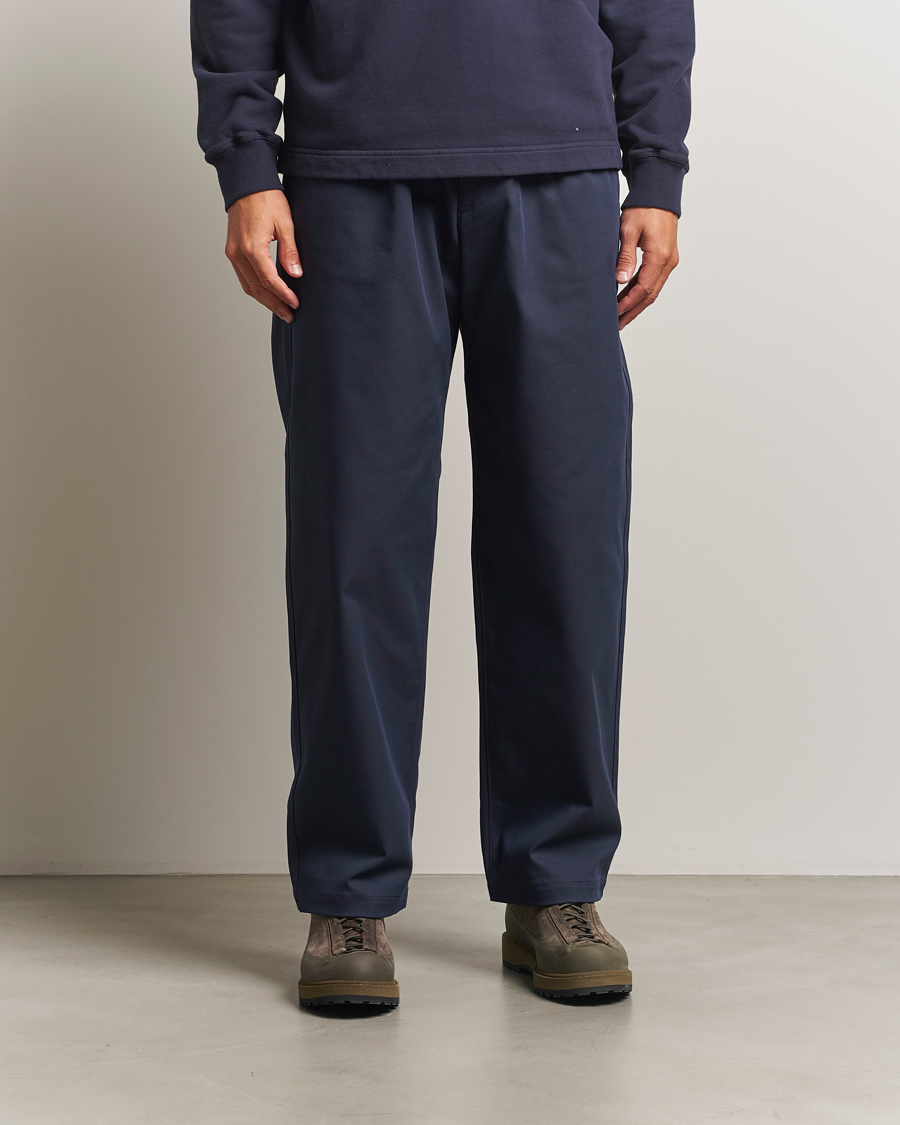 Stone Island Marina Yard Dyed Stretch Gabardine Trousers Navy at