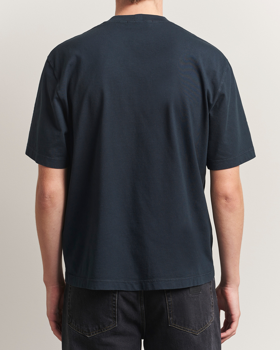 Men | T-Shirts | Stone Island | Combed Organic Cotton T-Shirt Navy