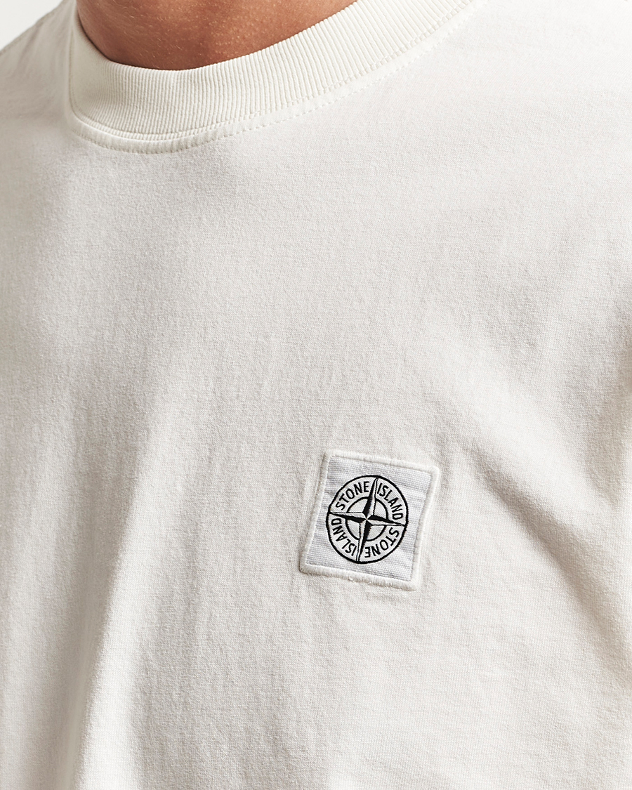 Men | T-Shirts | Stone Island | Combed Organic Cotton T-Shirt Ivory