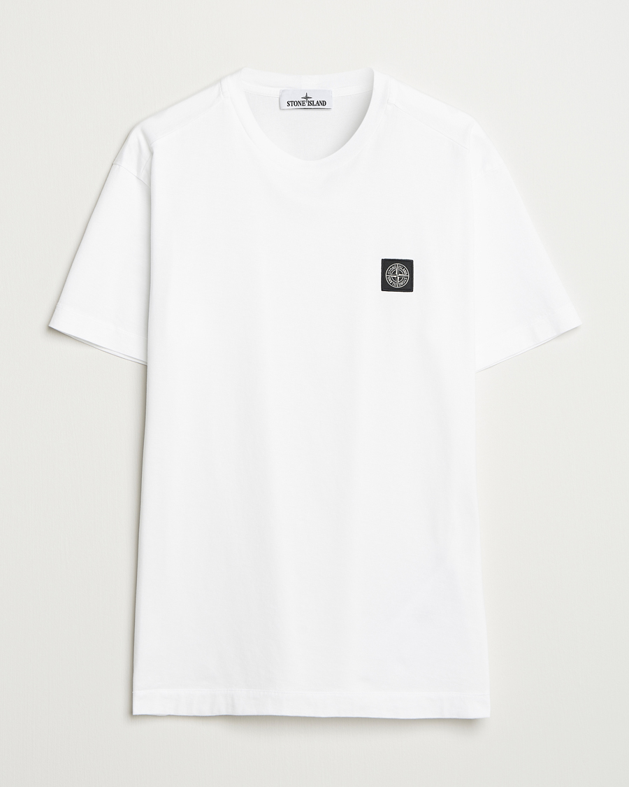 Men | T-Shirts | Stone Island | Garment Dyed Cotton Jersey T-Shirt White
