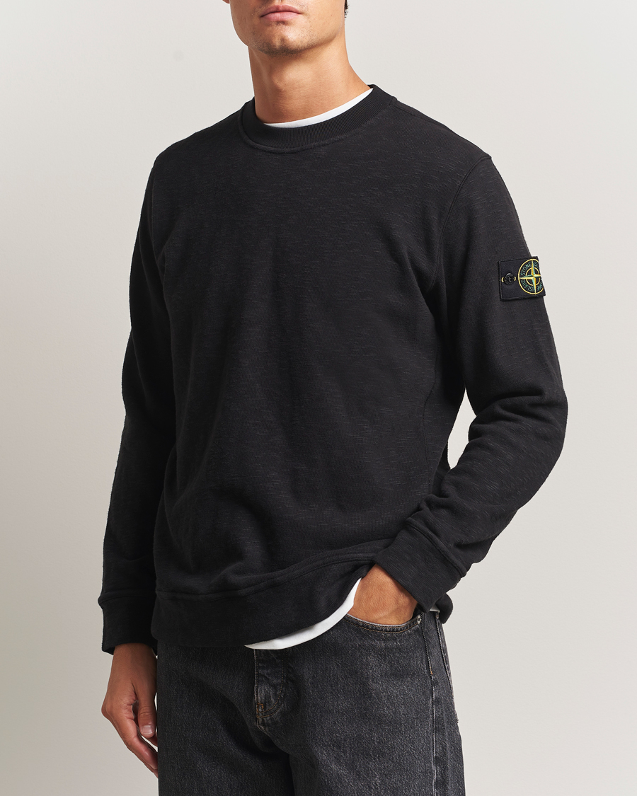 Stone Island Garment Dyed Fleece Sweatshirt Navy at CareOfCarl.com